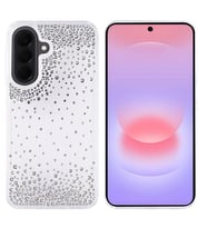 Galaxy A57 Kılıf Airbag Tasarımlı Damla Taşlı Şeffaf Pera Silikon Kılıf