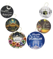 YUVARLAK - EPOKSİ BÜYÜK KAPI SÜSÜ HOŞGELDİN RAMAZAN (5680)