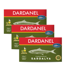 Dardanel Zeytinyaglı Çanakkale Sardalya 125 gr x 3 Adet