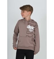 Toontoy Erkek Çocuk Stay Baskılı Sweatshirt (Acı Kahve)