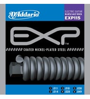 D'Addario EXP115 EXP Serisi Elektro Gitar Tel Seti (Medium Blues/Jazz - 11-49 - Coated Nickel)