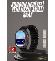2025 Model Akıllı Saat Çift Kordon Ios Android Arama Cevaplama Sesli Asistan