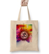 Ohm Om Symbol 01 Bez Çanta Uzun Saplı