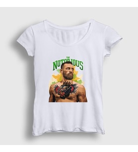 Presmono Kadın Beyaz Tattoo Ufc Conor McGregor T-Shirt 312911tt