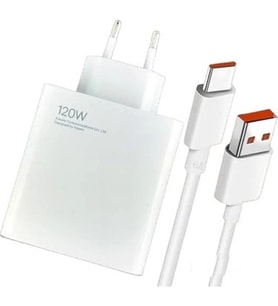 120W Xiaomi 11T Pro Uyumlu Şarj Adaptörü ve Type C Kablo Seti GaN Teknolojisi (Beyaz)