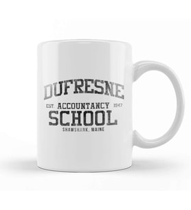 Dufresne Accountancy School The Shawshank Redemption Kupa Bardak Porselen