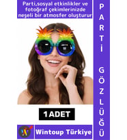 #PartiGözlüğü Unisex Eğlenceli Doğum Günü Balo Fotoğraf Çekimi Plaj Canlı Renk Çok Şık Parti Gözlüğü
