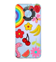 PrintiFy Huawei Nova Y90 ile Uyumlu 1mm Slim Fit Water Color 5 Baskılı Şeffaf  Kılıf