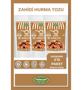 Hurma Aşkı Hurma Tozu Zahidi 300GrX3=900Gr