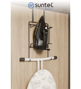 Kapı Arkası Geçmeli Ütü ve Ütü Masası Rafı, Pratik Organizer Stand