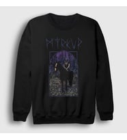 Presmono Unisex Siyah Juniper Metal Myrkur Sweatshirt 538661tt