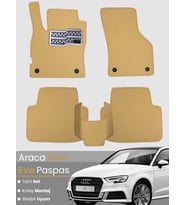 AUDİ A3 HATCHBACK (2013-2020) Uyumlu EVA Paspas Tam Set–Araca Özel,Su Geçirmez,Kolay Montaj