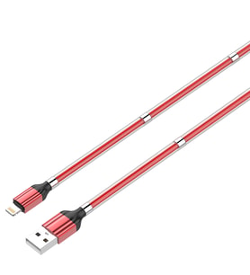 LDNIO Manyetik Veri Kablosu Lightning-LS491 (Kırmızı)