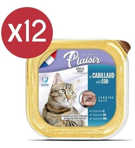 Plaisir Pate Morina Balıklı Yetişkin Kedi Konservesi 12X100 gr