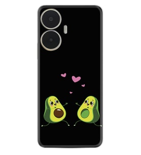 Realme C55 Kılıf Silikon Desen Özel Seri Aşık Avokadolar 1642