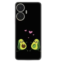 Realme C55 Kılıf Silikon Desen Özel Seri Aşık Avokadolar 1642
