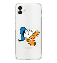 Samsung Galaxy A04  Köşe Korumalı Antişok Kapak Donald Duck Tasarımlı Şeffaf  Kılıf