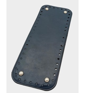 Angel Çanta Aksesuar Suni Deri Lacivert Renk 30X12 cm Dikdörtgen Çanta Tabanı (Gümüş Aparatlı)