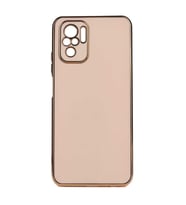 Xiaomi Poco M5S Kılıf Zore Bark Kenarları Altın Renk Kılıf (Rose)