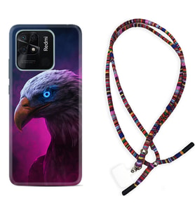 Xiaomi Poco X3 Pro M4 Pro X4 Pro C40 10C Kılıf Boyun Asklı Rasta Silikon Kartal 1622
