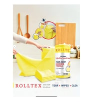 Rolltex Yırt Kopar %100 Mikrofiber Temizlik Bezi 30X30CM 20'li Yeşil Renk