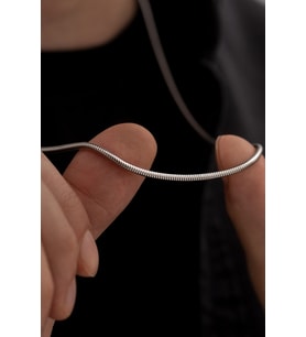2.5 mm Erkek Paslanmaz  Çelik Yamaç Kolye 35780987645YH