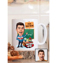 Erkek Fizik Öğretmenine Hediye Karikatürlü Beyaz Kupa Bardak