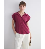 LCWAIKIKI Classic Bordo Loose Fit Kadın Gömlek
