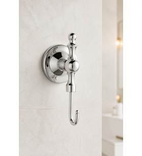 Pirinç Materyal Gümüş Krom Retro Banyo Havluluk