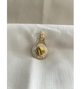ÇEYREK TAKILABİLEN 925 AYAR GÜMÜŞ KOLYE UCU