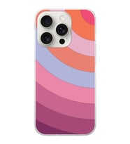 PrintiFy Apple iPhone 15 Pro Max Uyumlu Renk Cümbüşü F Tasarımlı Slim Fit Şeffaf Silikon Kılıf