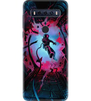 TCL 10 SE Kılıf Silikon Desen Astronot Attack 1702