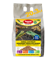 Bonny Nice Doğal Çam Pellet Sürüngen Taban Malzemesi 1.8 kg 3 l x 20 Paket