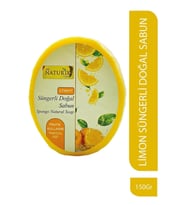 Doğal Lemon Soap Peeling Etkili Natural Limon Süngerli Sabun 150 gr