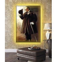 Led Işıklı Atatürk (ev,ofis Tabloları)