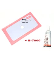 Tkgz İPhone 11 Arka Pil Batarya Kapağı (CAM+B-7000) MAVİ