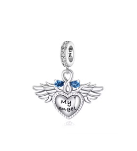 Fubena Taşlı Kanatlı Meleğim Sallantılı Charm