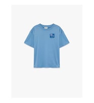 Koton Baskılı Mavi Erkek Çocuk T-Shirt 6SKB10075TK