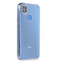 Durukar® Redmi 9C Kılıf Lensli Silikon - Açık Mavi
