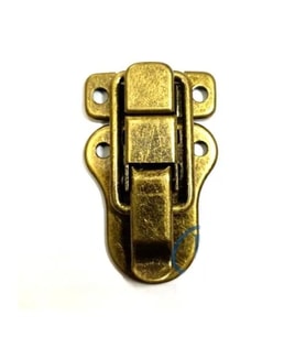 Sandık, Kutu Klipsi, Ön Kilidi - 48x30mm, Antik, 1 Adet