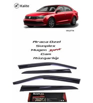 Vw Jetta Mugen Cam Rüzgarlığı 2010-2017 arası 4'lü Sunplex (Beyaz)