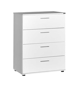 Adore Mobilya Trendline 4 Çekmeceli Şifonyer - Mat Beyaz 73x96x44 cm (GxYxD)