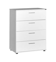 Adore Mobilya Trendline 4 Çekmeceli Şifonyer - Mat Beyaz 73x96x44 cm (GxYxD)