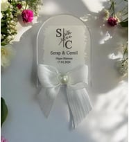 Söz Nişan Düğün Hediyesi Oval Şeffaf Pleksi Magnet (10 Adet) sffovl1