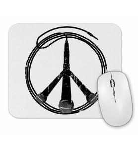 Muzik Barış Peace Mouse Pad