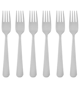 Tatlı çatalı, paslanmaz çelik, 16 cm, 6 adet