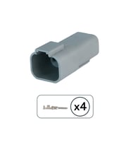 DT04-4P Dişi Konnektör 4 Pin Kablosuz