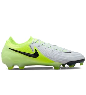 Nike Phantom GX II Elite FG-Pro Mens Football Shoes Profesyonel Erkek Krampon Gri Neon Yeşil