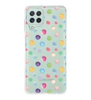 PrintiFy Samsung Galaxy M32 ile Uyumlu 1mm Slim Fit Water Color 6 Baskılı Şeffaf  Kılıf