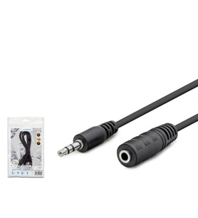 3.5 Mm Aux Uzatma Kablosu 1.2 M - Siyah HDX1004